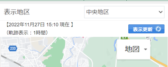 移動軌跡期間表示